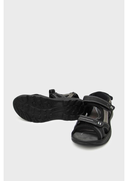 Cb-K3 Siyah Unisex Cırtlı Spor Sandalet
