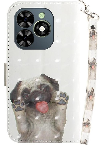 Tecno Spark G0 2024 Pu Deri Kordon Kartı Için 3D Boyalı Koruyucu Kılıf (Yurt Dışından)