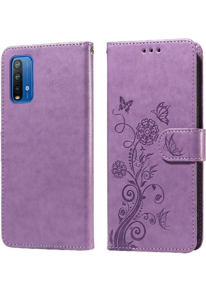Xiaomi Redmi Not 9 Için Flip Case 4g Deri Kart Yuvaları Flip Çiçek (Yurt Dışından)
