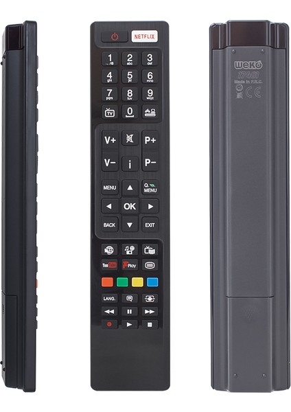 Weko Kl Vestel RC4848F Rc5 30094759 Netflıx-Youtube-Play Tuşlu LCD LED Tv Kumanda