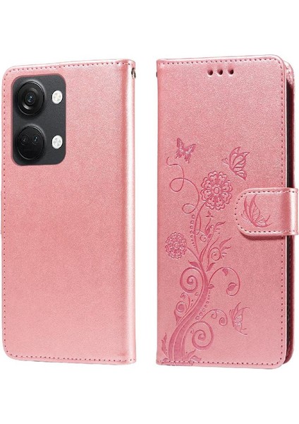 Oneplus Nord 3 Deri Kart Yuvaları Flip Çiçek Için Flip Case (Yurt Dışından)