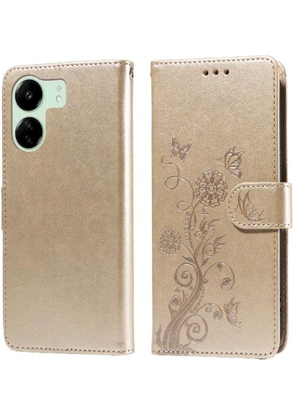 Xiaomi Redmi Için Flip Case Xiaomi 4g Cardyuvaları Flip Deri Çiçek (Yurt Dışından)
