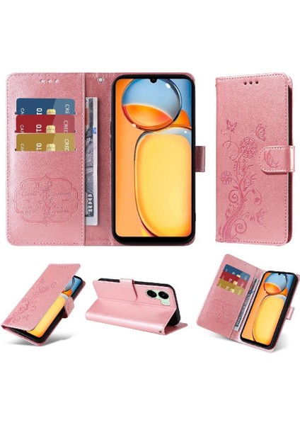 Xiaomi Redmi Için Flip Case Xiaomi 4g Cardyuvaları Flip Deri Çiçek (Yurt Dışından)