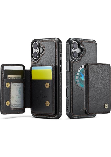 IPhone 16 Için Kılıf Rfıd Engelleme Standı Fonksiyonu Manyetik 2 In 1 Cüzdan (Yurt Dışından) fiyatları