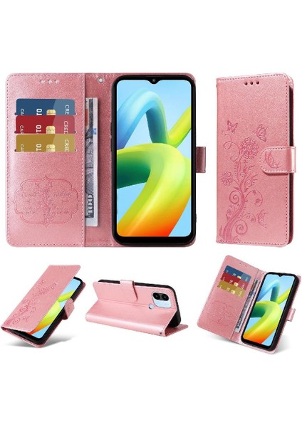 Xiaomi Redmi A1 Artı Kart Yuvaları Deri Çiçek Flip Case (Yurt Dışından) modelleri