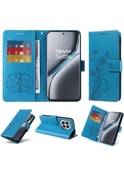Oneplus Ace 3 Pro Flip Çiçek Deri Kart Yuvaları Için Flip Case (Yurt Dışından)