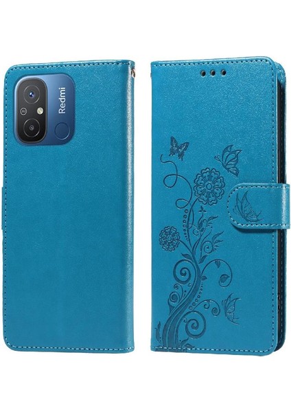 Xiaomi Redmi 11A Için Flip Case 4g Flip Deri Kart Yuvaları Çiçek (Yurt Dışından) modelleri