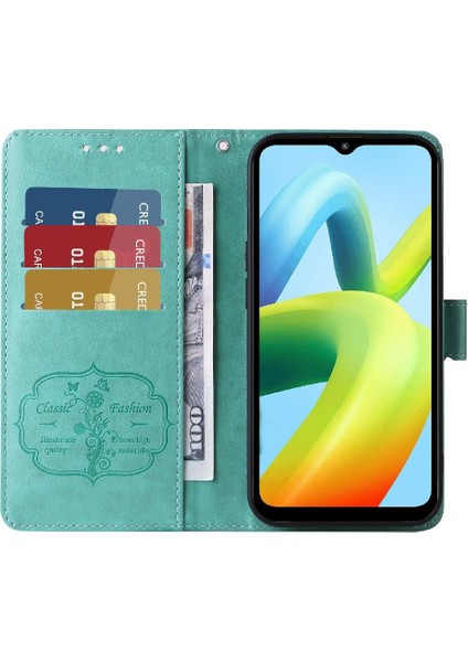 Xiaomi Redmi A1 Artı Kart Yuvaları Deri Çiçek Flip Case (Yurt Dışından) modelleri