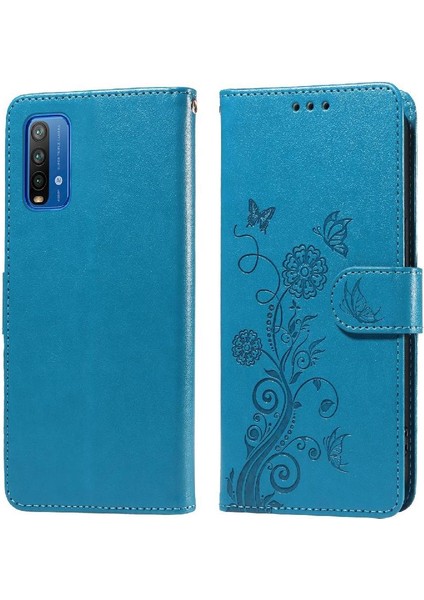 Xiaomi Redmi Not 9 Için Flip Case 4g Deri Kart Yuvaları Flip Çiçek (Yurt Dışından)
