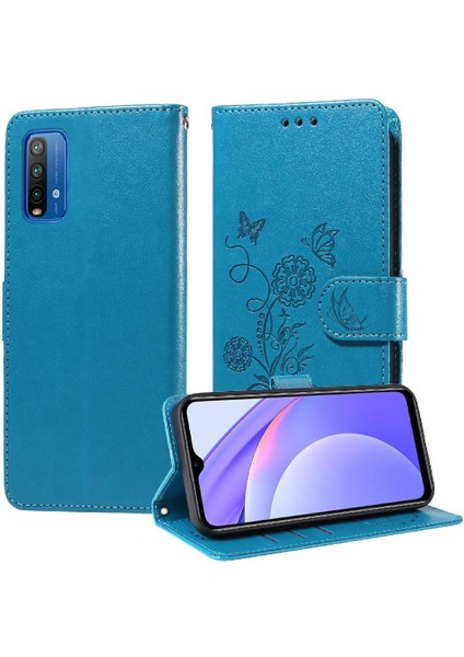Xiaomi Redmi Not 9 Için Flip Case 4g Deri Kart Yuvaları Flip Çiçek (Yurt Dışından)