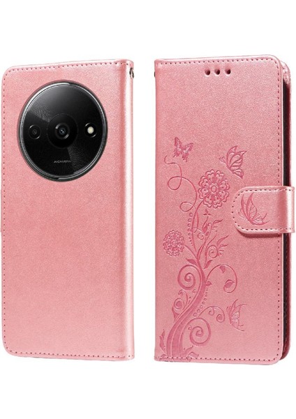 Xiaomi Redmi A3 Için Flip Case 4g Çiçek Çevirme Deri Cardyuvaları (Yurt Dışından) modelleri