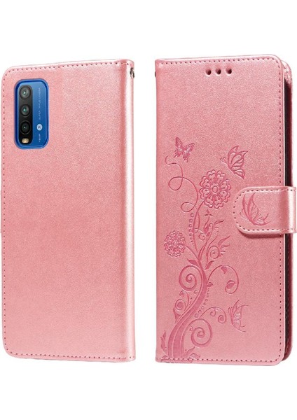 Xiaomi Redmi Not 9 Için Flip Case 4g Deri Kart Yuvaları Flip Çiçek (Yurt Dışından)