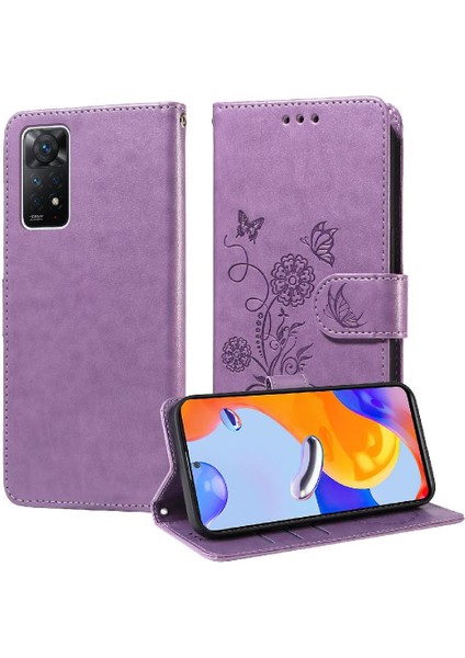Xiaomi Redmi Not 11 Pro 4g Için Flip Case/5g Deri Çevirme Çiçek Cardyuvaları (Yurt Dışından)