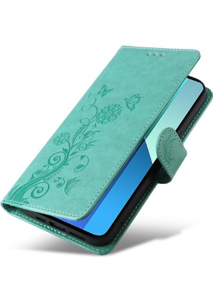 Xiaomi Redmi Not 13 Için Flip Case 4g Cardyuvaları Flip Deri Çiçek (Yurt Dışından)