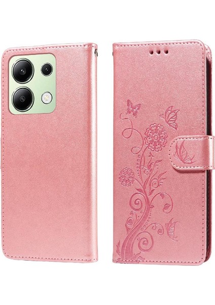 Xiaomi Redmi Not 13 Için Flip Case 4g Cardyuvaları Flip Deri Çiçek (Yurt Dışından)