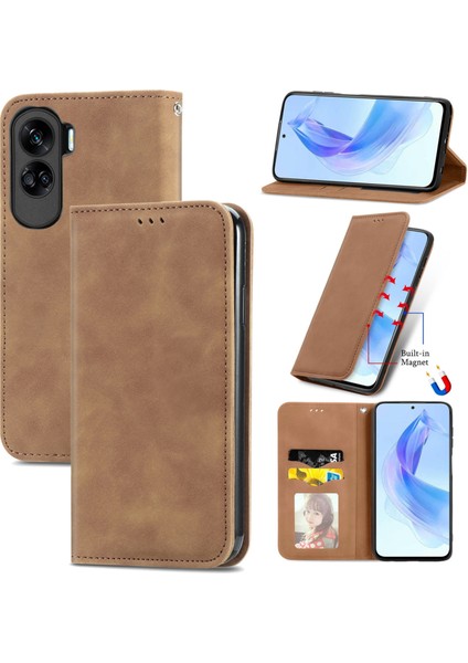 Honor 90 Lite Kahverengi Için Skin Fe Iş Çantası (Yurt Dışından)