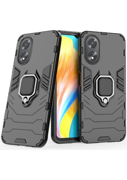 Oppo A38 4g Darbeye Dayanıklı Metal Halka Tutucu Için Halka Araç Montaj Kickstand Vaka (Yurt Dışından) fiyatları