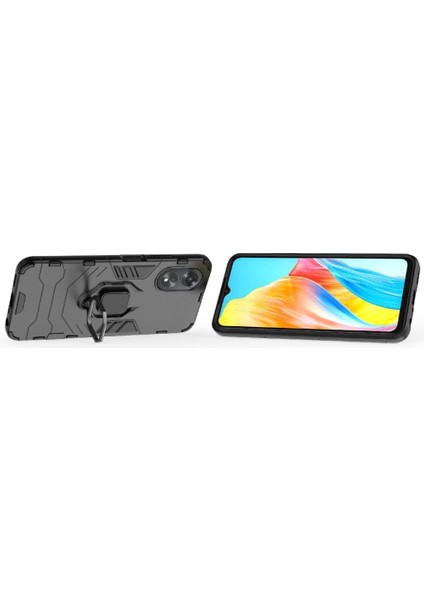 Oppo A38 4g Darbeye Dayanıklı Metal Halka Tutucu Için Halka Araç Montaj Kickstand Vaka (Yurt Dışından) fırsatları