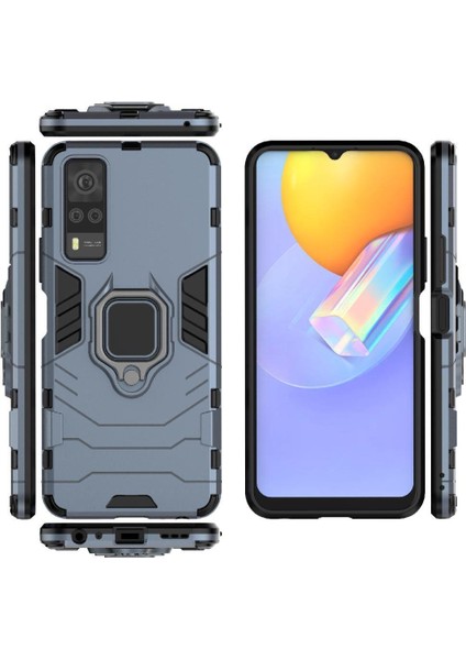 Vivo Y53S 4g Kickstand Metal Halka Tutucu Için Halka Araç Montaj Kickstand Vaka (Yurt Dışından)