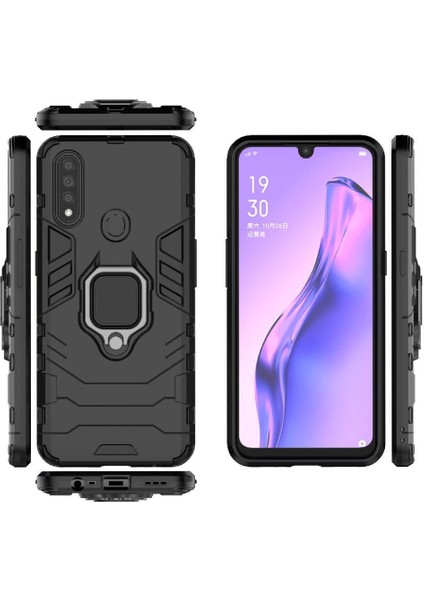 Oppo A8/oppo Metal Metal Halka Tutucu Sınıfı Için Halka Araç Montaj Kickstand Kılıfı (Yurt Dışından)
