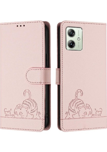 Motorola Moto G54 5G/G14 4g Kedi Rfıd Kart Yuvası Tutucu Kickstand (Yurt Dışından) indirimleri