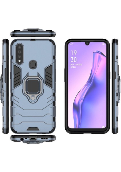 Oppo A8/oppo Metal Metal Halka Tutucu Sınıfı Için Halka Araç Montaj Kickstand Kılıfı (Yurt Dışından)