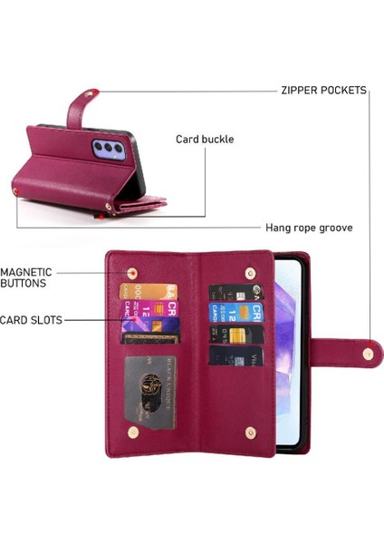 Samsung Galaxy Galaxy Için Flip Case Standı Çok Fonksiyonlu Iş Cüzdan (Yurt Dışından) fiyatları