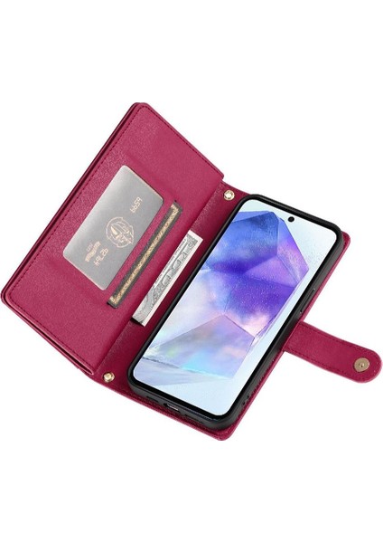 Samsung Galaxy Galaxy Için Flip Case Standı Çok Fonksiyonlu Iş Cüzdan (Yurt Dışından) modelleri