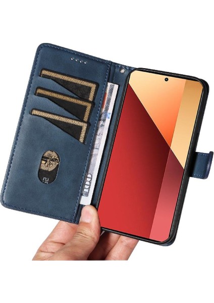 Xiaomi Redmi Not 13 Pro 4g Için Filp Durumda Kredi ile Preslenmiş Pu Deri (Yurt Dışından)
