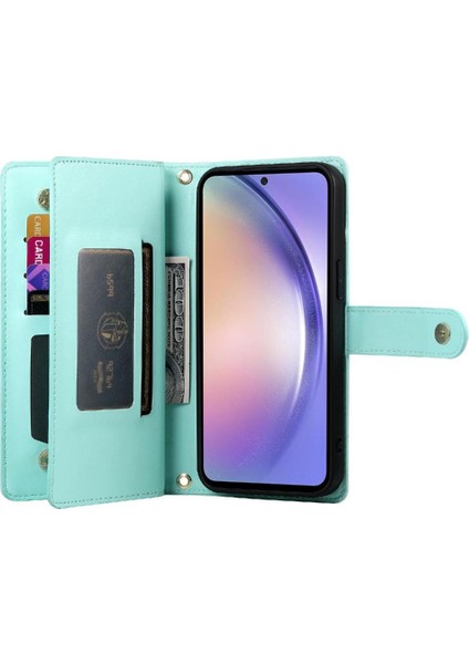 Samsung Galaxy A54 5g Için Flip Case Crossbody Kayış Iş Standı Cüzdan (Yurt Dışından) modelleri