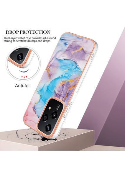 Honor 200 Lite Global Mavi Mermer Için Imd Tpu Kılıf (Yurt Dışından) fırsatları