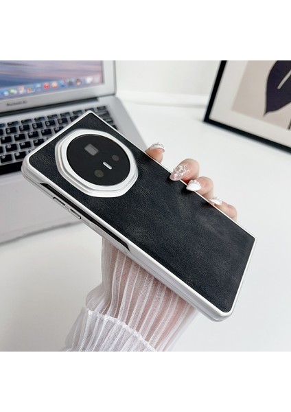 Honor Magic V3 Mavi Için Metalik Boya Pu Kılıf (Yurt Dışından) modelleri