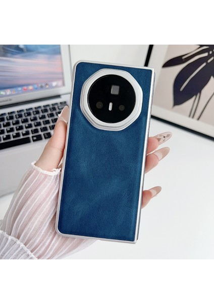 Honor Magic V3 Mavi Için Metalik Boya Pu Kılıf (Yurt Dışından) fırsatları