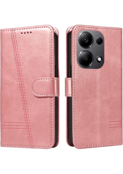 Xiaomi Redmi Not 13 Pro 4g Için Filp Durumda Kredi ile Preslenmiş Pu Deri (Yurt Dışından)