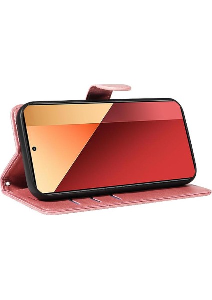 Xiaomi Redmi Not 13 Pro 4g Için Filp Durumda Kredi ile Preslenmiş Pu Deri (Yurt Dışından)