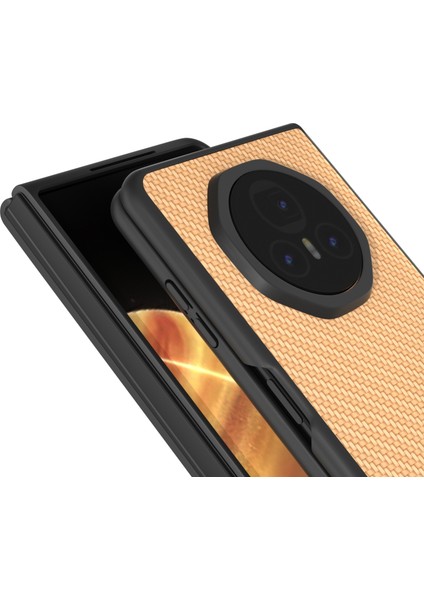 Honor Magic V3 Gold Için Siyah Kenar Karbon Fiber Doku Pu Kılıf (Yurt Dışından) fırsatları