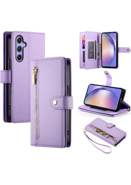 Samsung Galaxy A54 5g Için Flip Case Crossbody Kayış Iş Standı Cüzdan (Yurt Dışından) modelleri