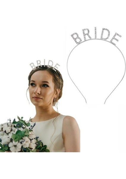 Hkn Amazing Bekarlığa Veda Bride Tacı Gümüş Renk