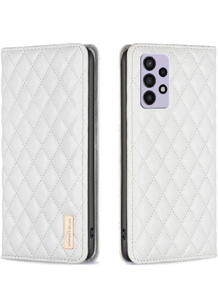 Samsung Galaxy A72 Manyetik Kapatma Tam Koruma Kartı Için Flip Case (Yurt Dışından)