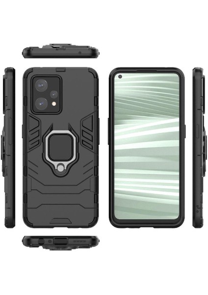 Yüzük Araba Montaj Kickstand Kılıf Realme 9 Pro Artı Kickstand Darbeye (Yurt Dışından)
