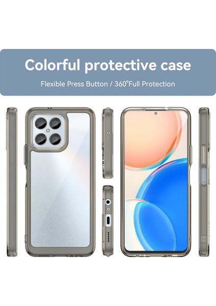 Honor 70 Lite Şeffaf Gri Için Akrilik Hibrit Tpu Telefon Kılıfı (Yurt Dışından) fiyatları