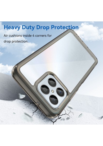 Honor 70 Lite Şeffaf Gri Için Akrilik Hibrit Tpu Telefon Kılıfı (Yurt Dışından) modelleri