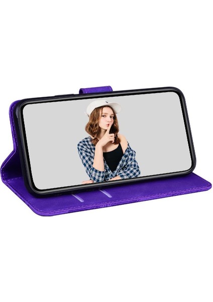 Tecno Spark 20C Kart Yuvaları Için Flip Case Flip Folio Kapak Kelebek Cüzdan (Yurt Dışından)