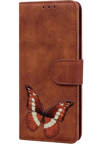 Tecno Spark 20 Flip Folio Kapak Için Flip Case Kart Yuvaları Kelebek Renk (Yurt Dışından)
