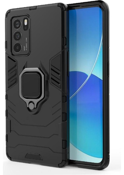 Oppo Reno6 Pro 5g Askeri Sınıf Metal Için Halka Araba Dağı Kickstand Vaka (Yurt Dışından) indirimleri