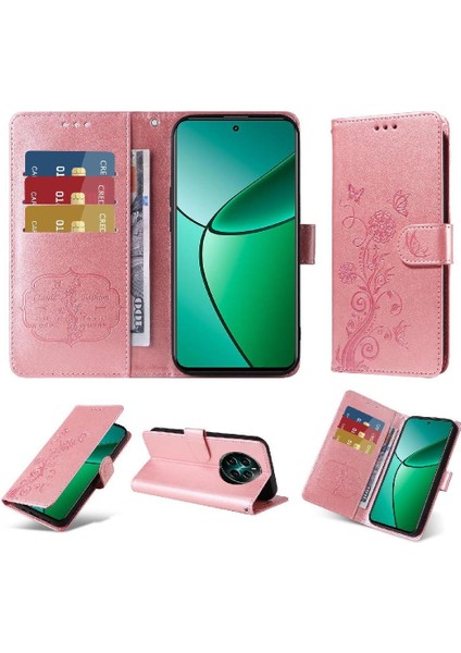 Realme 12 Artı Kart Yuvaları Deri Çiçek Flip Için Flip Case (Yurt Dışından) indirimleri