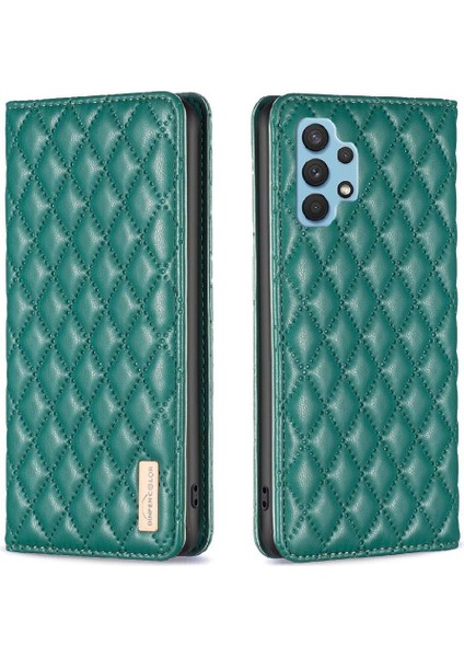 Samsung Galaxy A32 4g Manyetik Kapatma Cüzdan Tam Kart Için Flip Case (Yurt Dışından)