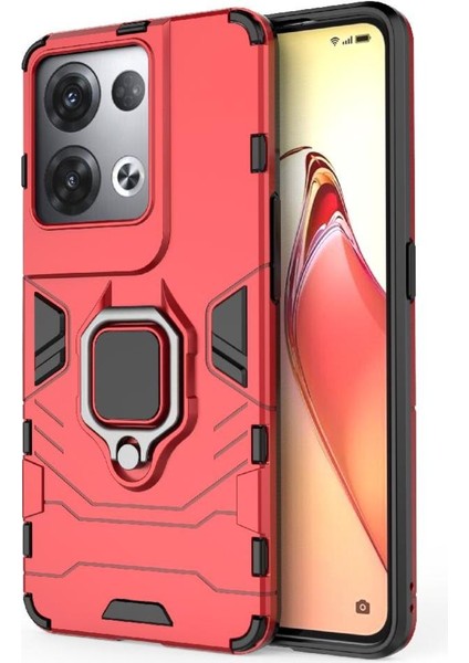 Oppo Reno8 Pro Artı Askeri Sınıf Metal Için Halka Araba Dağı Kickstand Vaka (Yurt Dışından) modelleri