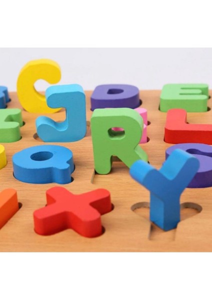 3D Ahşap Ingilizce Harfler