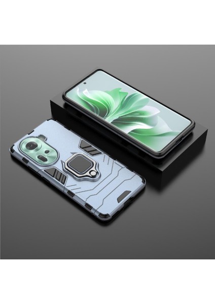 Oppo RENO11 5g Darbeye Dayanıklı Metal Halka Için Halka Araç Montaj Kickstand Durumda (Yurt Dışından)